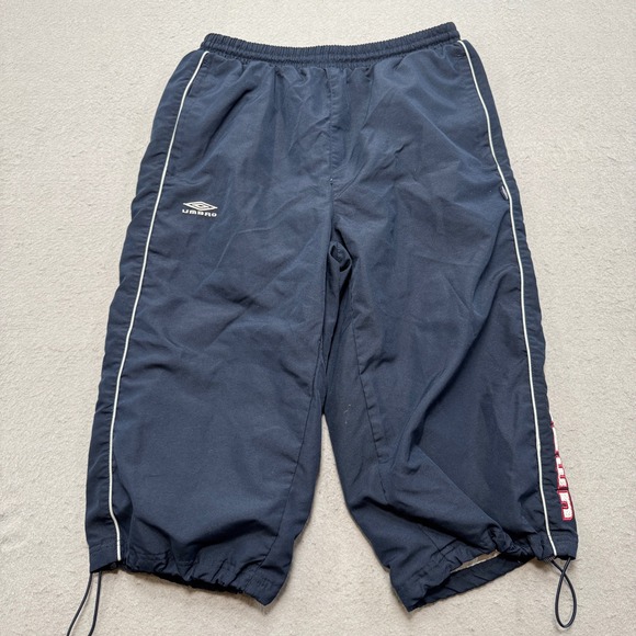 Umbro Other - Umbro Athletic Pants Men's Medium Navy Blue Mesh Lined Toggles Soccer Training
